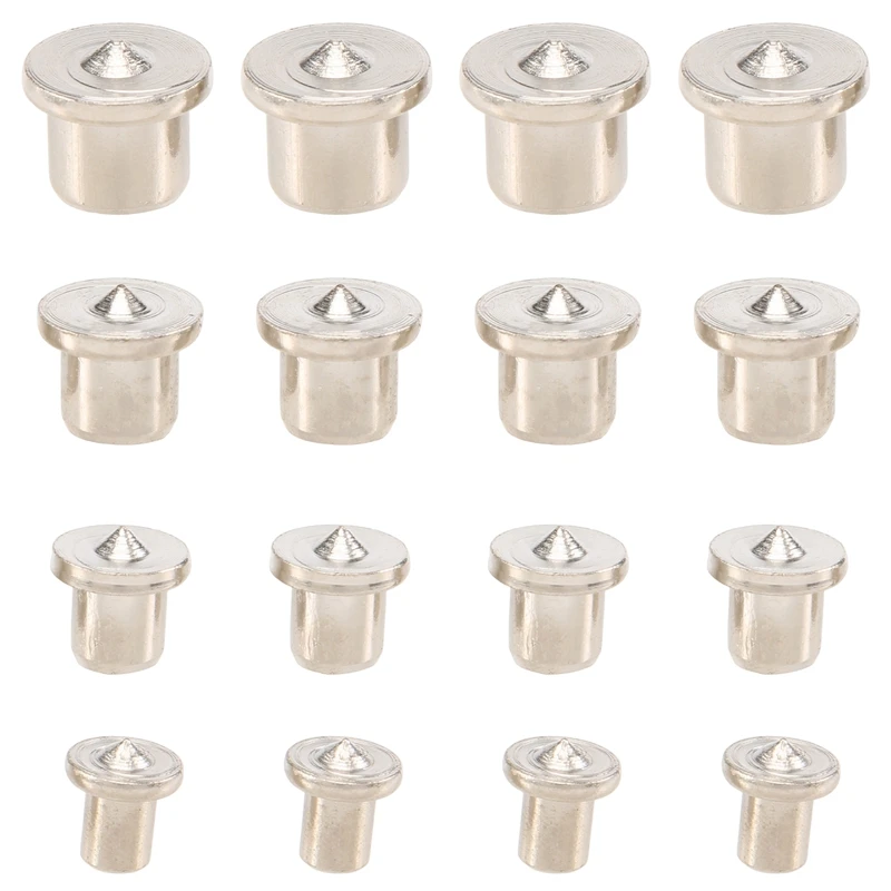 32 Pieces Dowel Pins Center Point Set Solid Dowel Tenon Pointed Dowel And Tenon Center Kit (6/8/ 10/12 Mm)