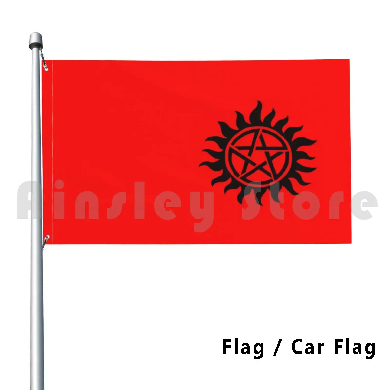 Supernatural Anti-Possession Flag Car Flag Printing Custom Supernatural Anti Possession Devil Spn