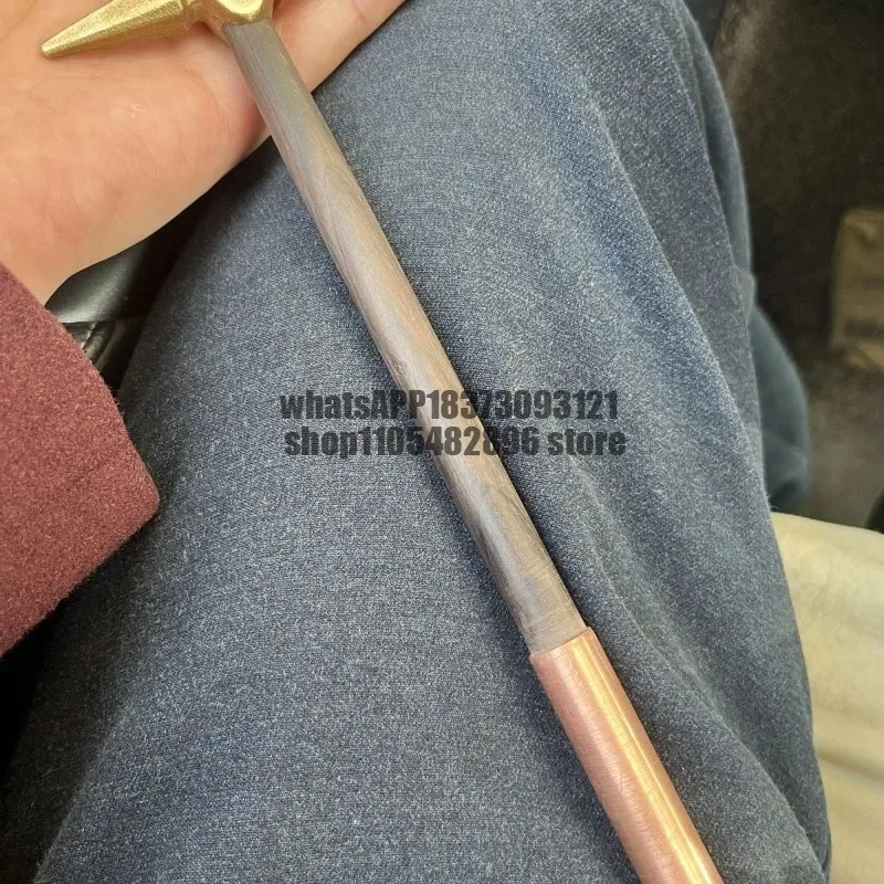 Explosion-proof Copper Alloy Small Hammer Wooden Handle Multifunctional Shockproof One-horned Hammer Instrument Maintenance Tool