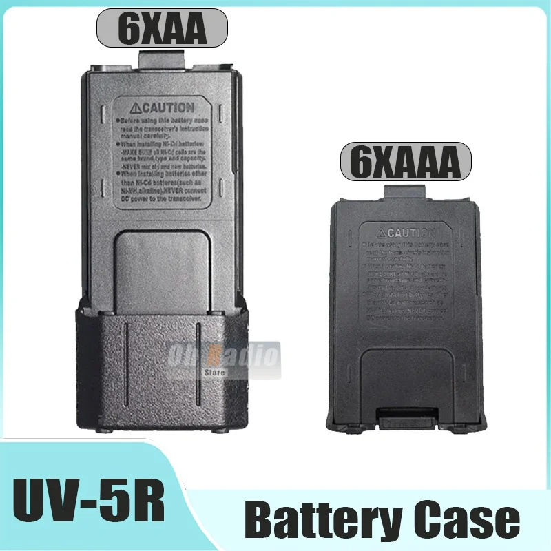 Baofeng UV-5R Walkie Talkie Battery Case Shell Original Or Extended Battery Housing BL-5 6xAAA Batteries Box For UV-5RE BF-F8HP
