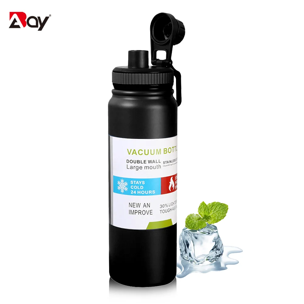 

Vacuum Insulated Stainless Steel Water Bottle With Spout Lid Thermo Tumbler Thermal Insulation Keep Hot Cold Leakproof Drinkware