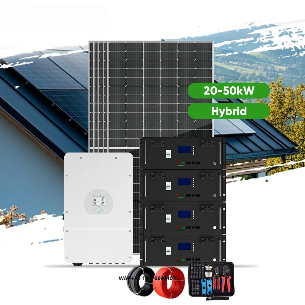 Complete Set of 5kW 10kW 12kW 20kW Solar System with Battery Bank for Home Solar System