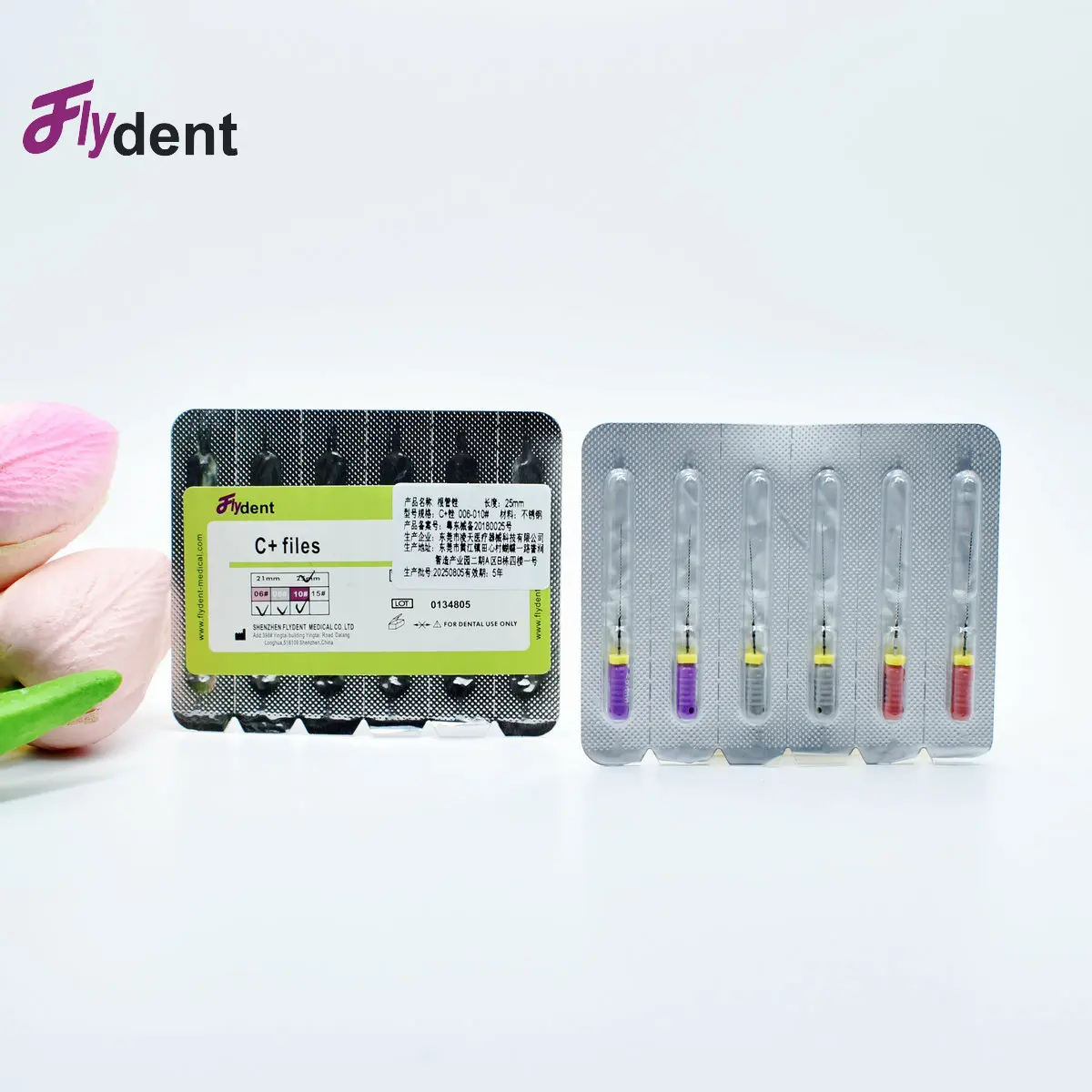 Dental C+ Files Endodontic C-Pilot Files Stainless Steel Ultrasonic Optional Sizes Used For Root Cleaning