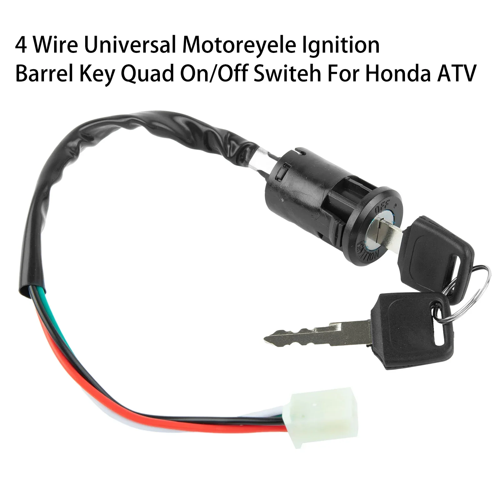 Motorcycle Electrical Switch 2 Key 4 Wire For ATV Quad Dirt Bike Electric Motorcycle Go-Kart On/Off Tool Motorcycle Accessories