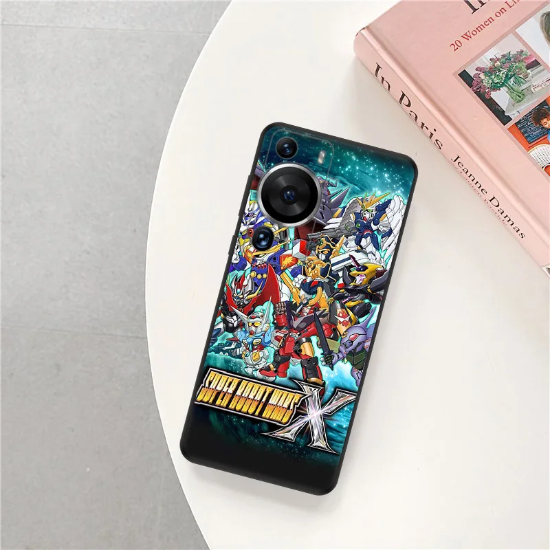 Ultra dünne weiche Hülle für Huawei P40 P30 Lite P20Pro P Smart Moto G200 G30 G31 One Fusion Super Robot Wars schwarze Farbe Rückseite