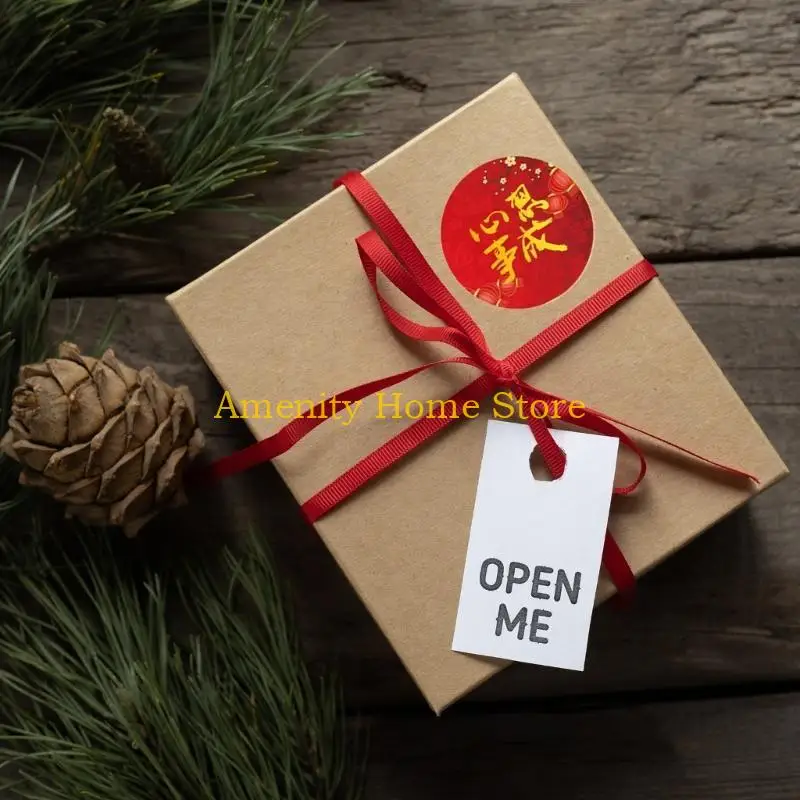 F26C Adesivi Capodanno cinese Etichetta autoadesiva con caratteri Fu Sigillo Festival