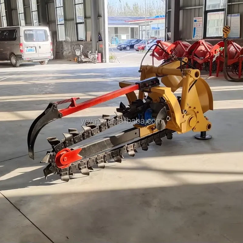 2026 Tractor Three-point Suspension Chain Trencher Trenching Machine for Farm