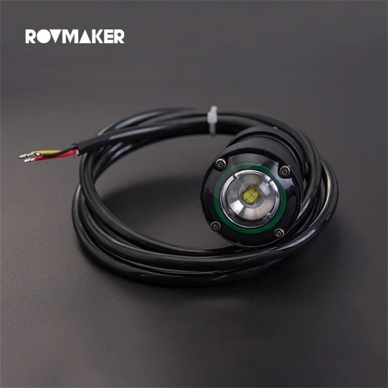 300m Depth Waterproof LED Light ROV 20W Underwater Robot 2200 Lumens PWM Mode Parts for RC AUV Remote Operated Vehicle