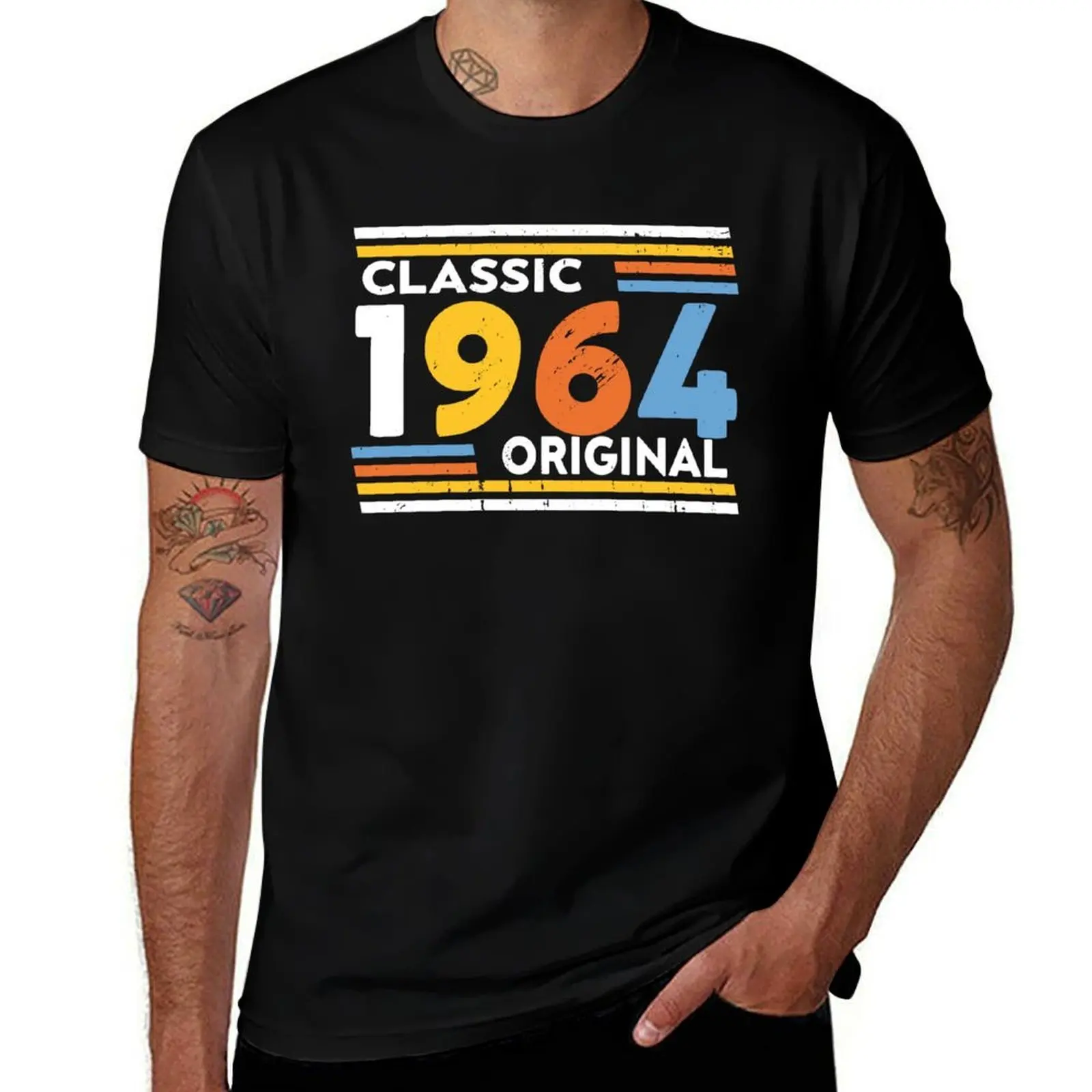 خمر 1964 الأجزاء الأصلية عيد ميلاد - 1964 الكلاسيكية الأصلية مضحك هدايا عيد ميلاد تي شيرت القطن تي شيرت رجل 100% تي شيرت