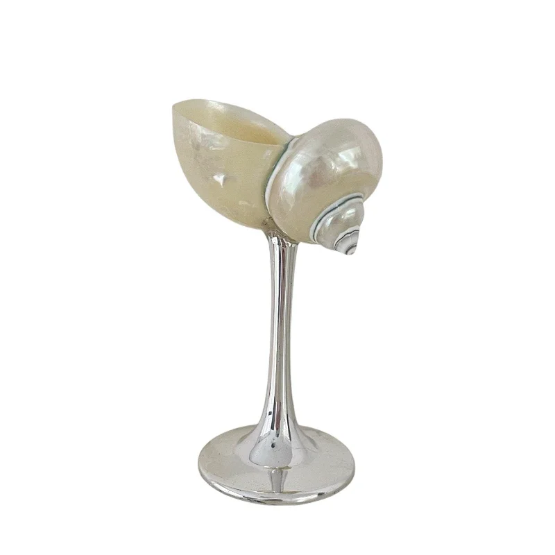 Pearl conch wine glass electroplated goblet ornament