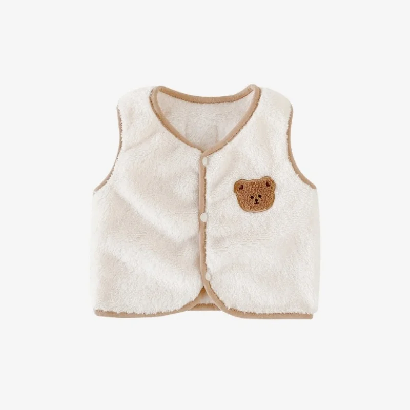 Personalizzato per bambini primavera e autunno Vintage calore Versatile Cartoon Animal Vest canotta Kam spalla calore peluche