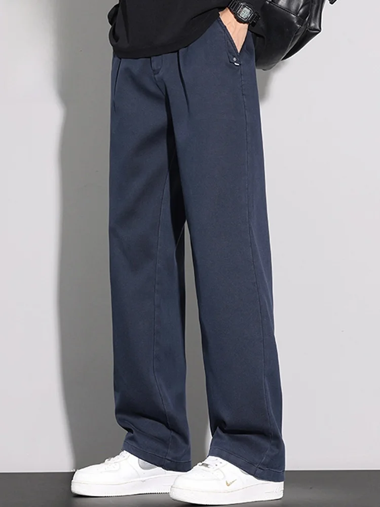 

Men's Casual Pants Spring 2026 New Style Trendy Business West Pants Loose Straight Long Men's Casual Trousers