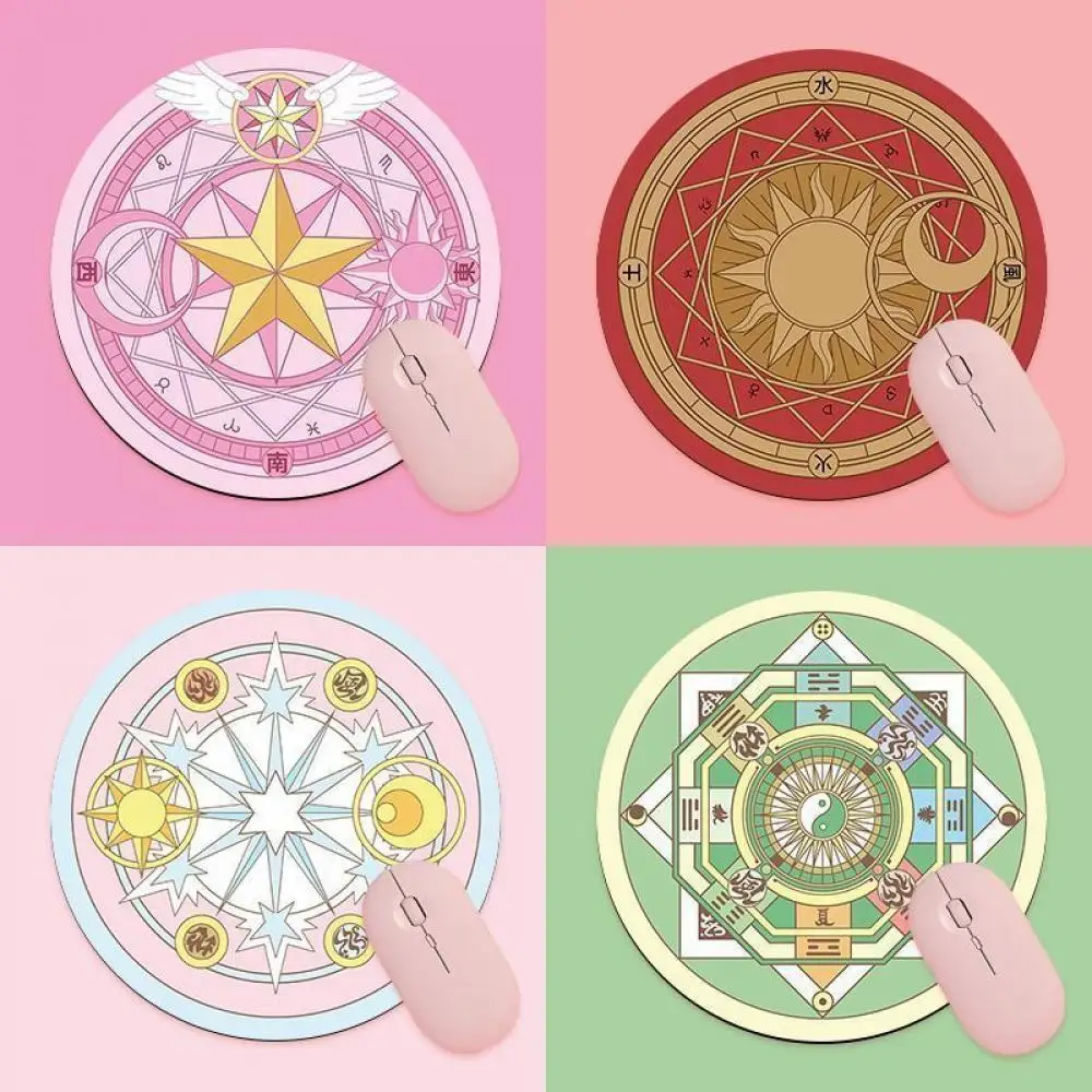 Japanese anime Card Captor Sakura rotundity rubber Mouse pad rotundity Table mat Desktop decoration Anime periphery Holiday gift