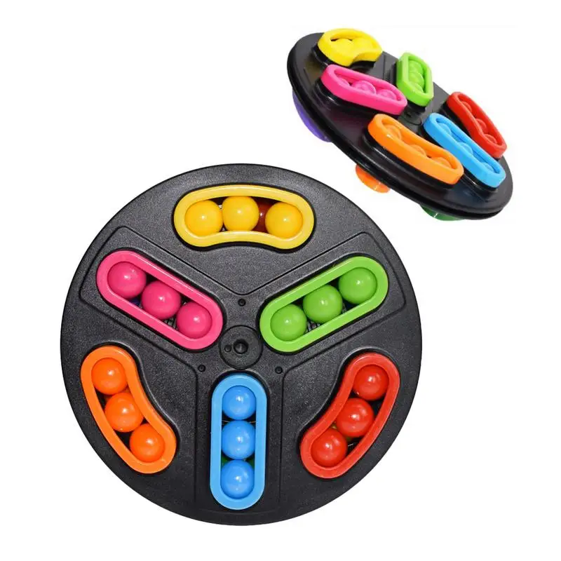 

Magic Bead Puzzle Toy Fidget Brain Teaser with Rotating Beads Cube Spinner Puzzle Hand Sensory Toy Learning & Education Toys