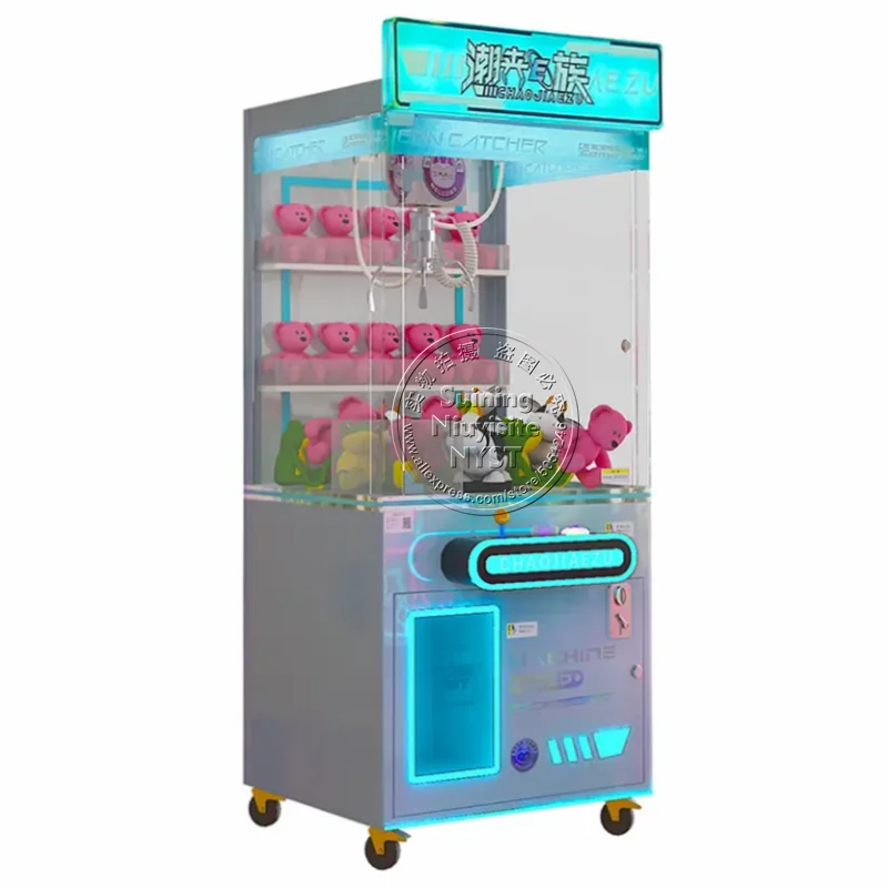 Kids Adults Clip Gift Prize Crane Claw Game Hall Shopping Mall Grab Plush Stuffed Animal Toy Vending Amusement Arcade Machine