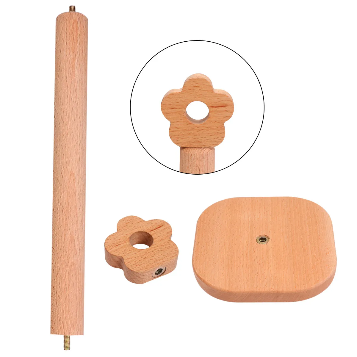 

1Pcs Natural Wood Vertical Tissue Holder Roll Paper Rack for Home Restaurant Living Room Remove Paper Towel Eco