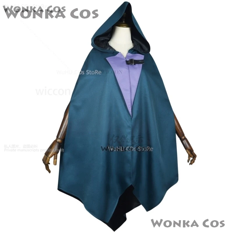 Arcane Jinx Cosplay Anime Gioco Lol Costume Mantello verde Grande mantello Puntelli Halloween Party Travestimento Abiti Parrucche per ragazze Personalizzato