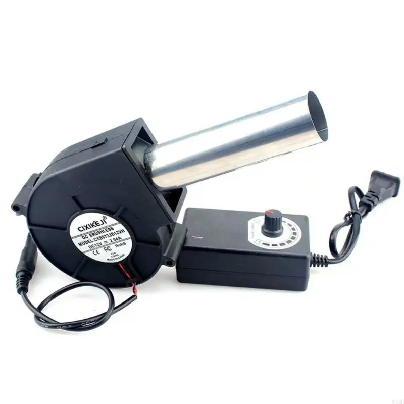 97QD BBQ Fan Air Blower Handheld Barbecue Air Fan Легкий портативный вентилятор Us/Eu Plugure