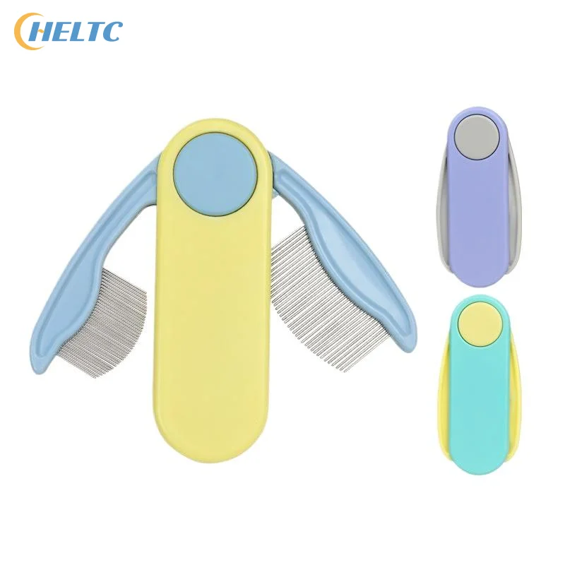 Pet Dog Cat Flea Removal Comb Dense Tooth Straight Row Pet Folding Comb Pet Hair Grooming Combs Pet Dog Cat Grooming Tool - view 5