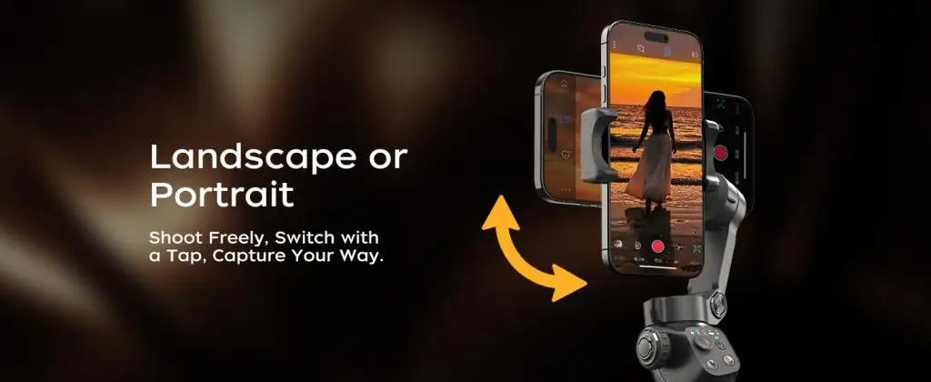FUNSNAP CM8 3-Achsen-Handgimbal-Stabilisator für iPhone und Android, zusammenklappbarer Handstabilisator für Smartphone-Videoaufnahmen, 8–10 Stunden Akkulaufzeit für Vlogs mit KI-Gesichtsverfolgung – Detail 5