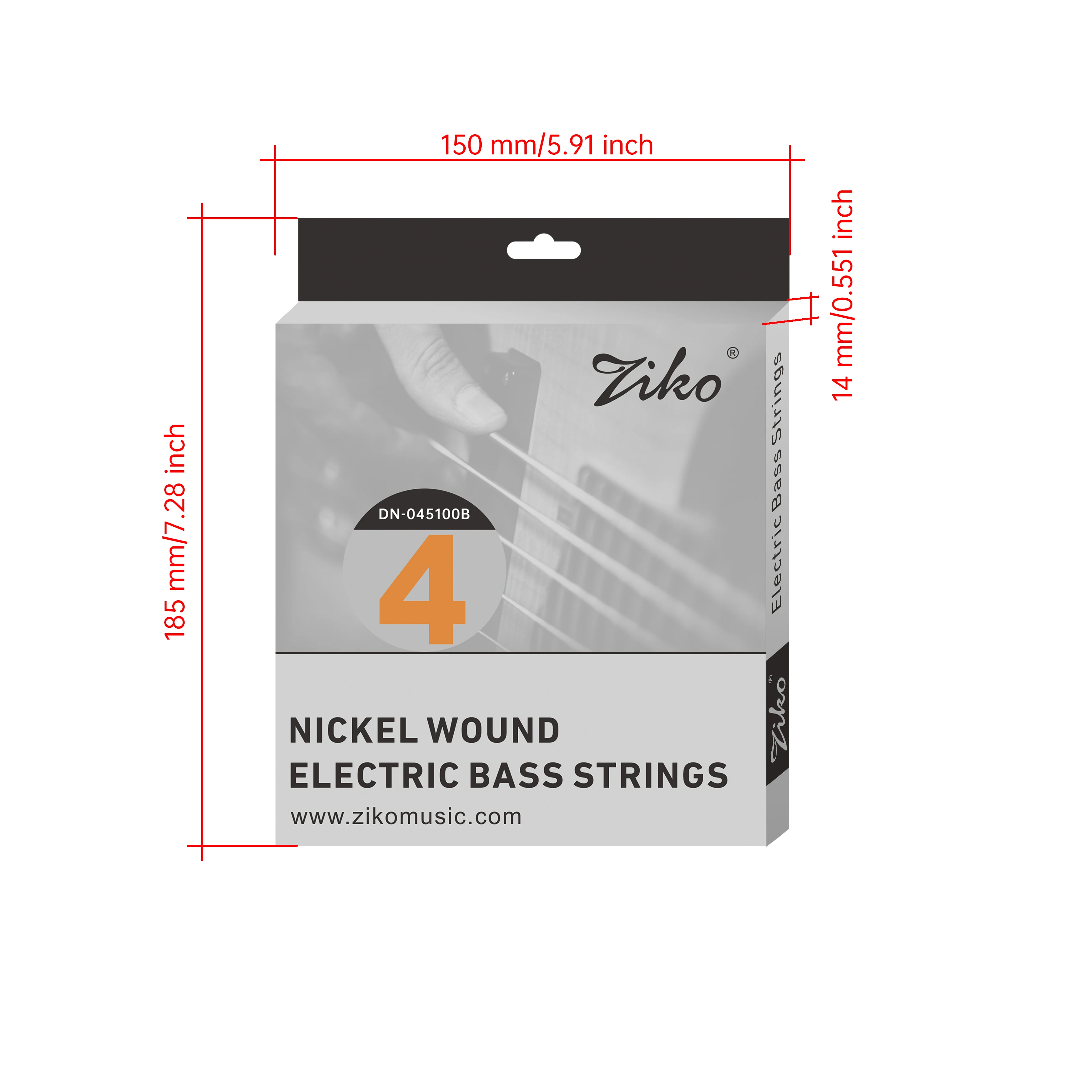 ZIKO 4-Saiten 5-Saiten 6-Saiten E-Bass-Saiten Superleicht Langlebig Großhandel Musikinstrumente Zubehör – Detail 20