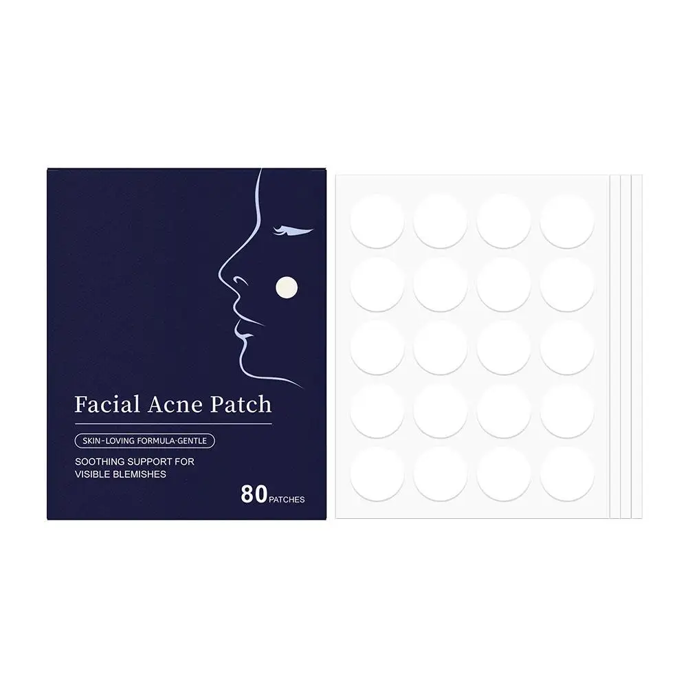 80 Stück Gesichts-Akne-Patch, Mitesser, geschlossene Poren, verbessert die akne neigende Haut, unsichtbare Schönheitsaufkleber, Pickel-Patch, Concealer