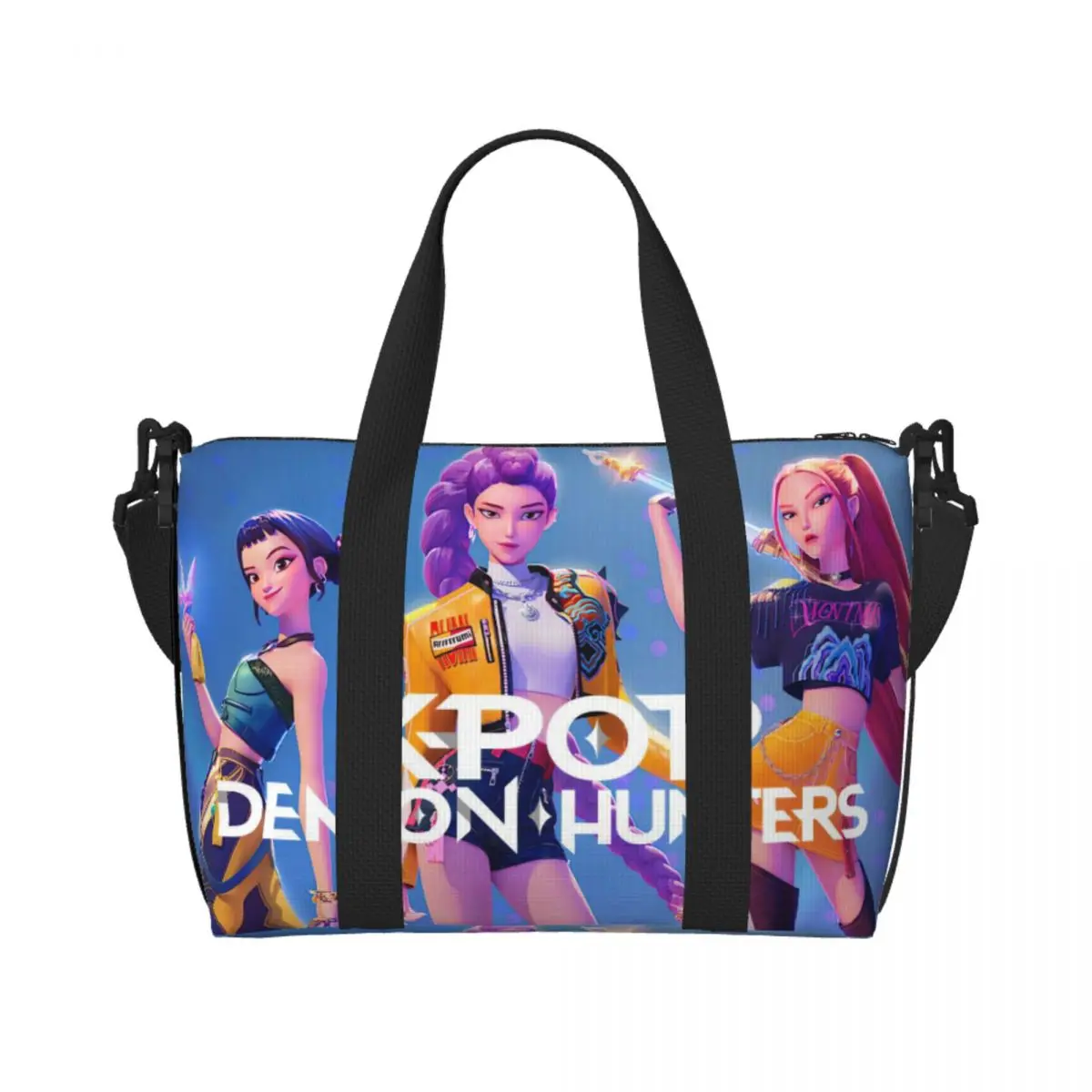 

KPop Demon Hunters Handheld and crossbody dual-use travel bag tote bag easy to handle various travel styles