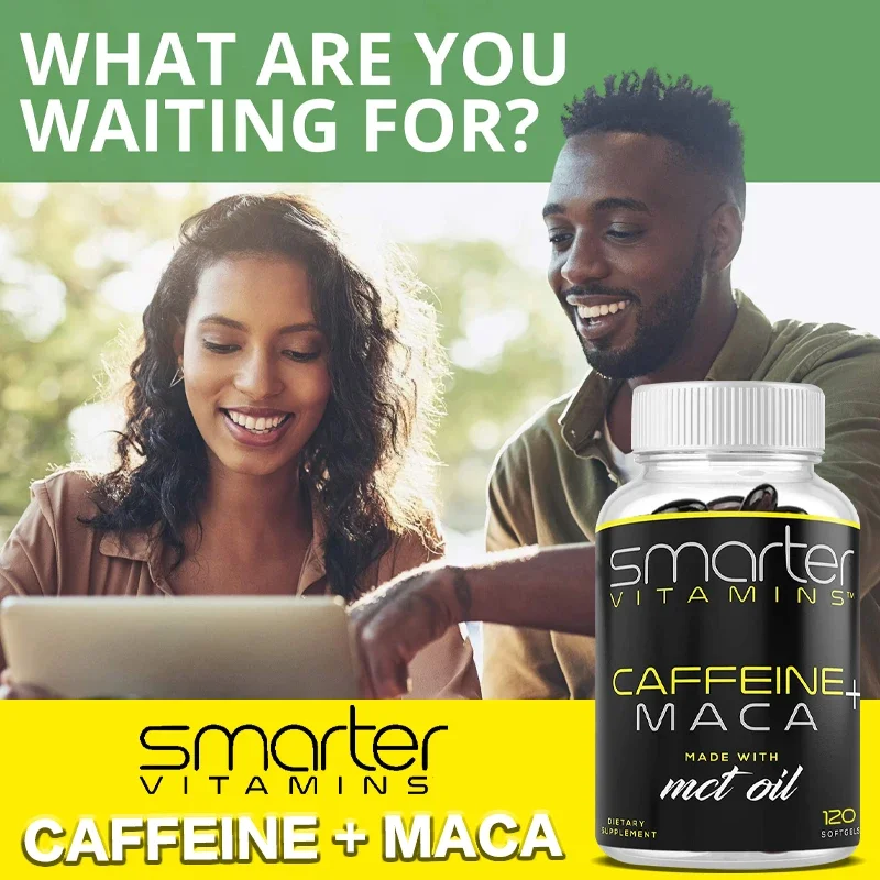 Caffeine Extract Supplement with Coconut MCT Oil and Maca Root Premium Formula