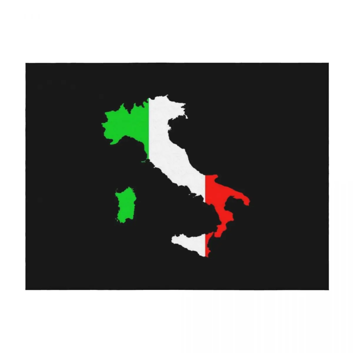 

Flag of Italy and Map of Italy Throw Blanket Luxury Throw Baby Soft Plush Plaid Plaid on the sofa Blankets