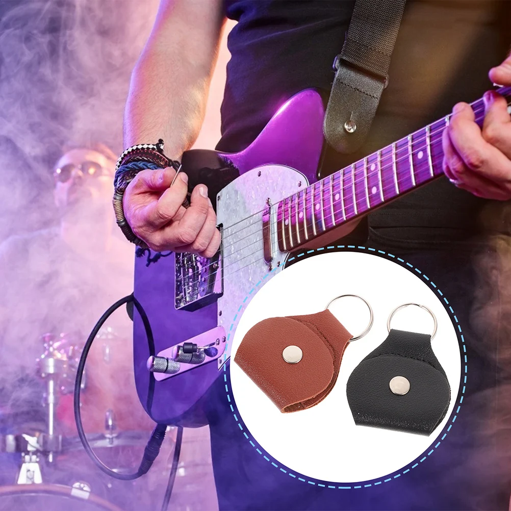 

4 Pcs Guitar Pick Bag Premium Portable Storage Electric Automatic Carry Plectrum Holder For Musical Instruments
