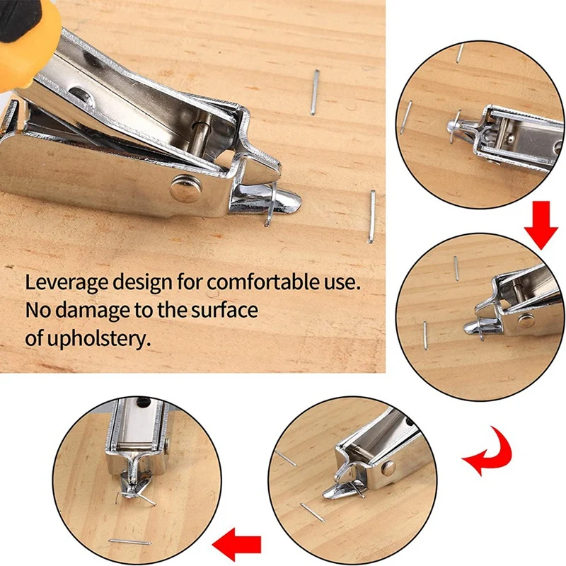 Stapler logam penghilang dengan Set alat penarik, untuk menghapus bingkai foto lantai furnitur 3 buah