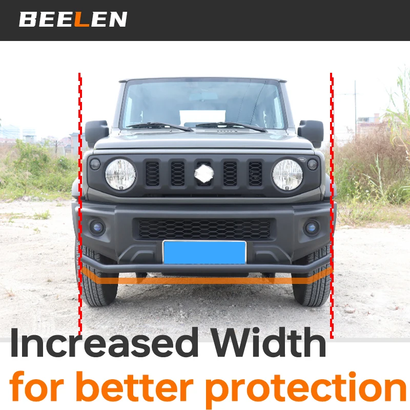 Front Rear Bumper Bar For Suzuki Jimny JB64 Sierra JB74W 2019 2023 Steel Front Bumper Rear Bumpers Exterior Accessories