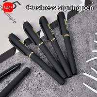 WQN 2pcs + 6pcs Replacement Cores,High Appearance Quality Matte Neutral Pen With 0.7mm Large Capacity Pen HolderDesign, Portable