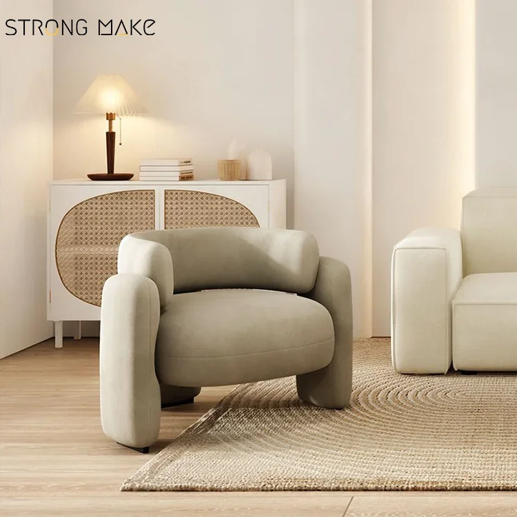 Occasional Chair White Modern Contemporary Hotel Lobby Relax Velvet Accent Chairs For Living Room Home