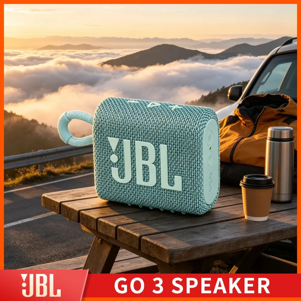 Studio Sound JBL GO3 Bluetooth Speaker 5W IPX7 BT5.3 TWS RGB TF USB Handsfree Hifi Holiday Kit