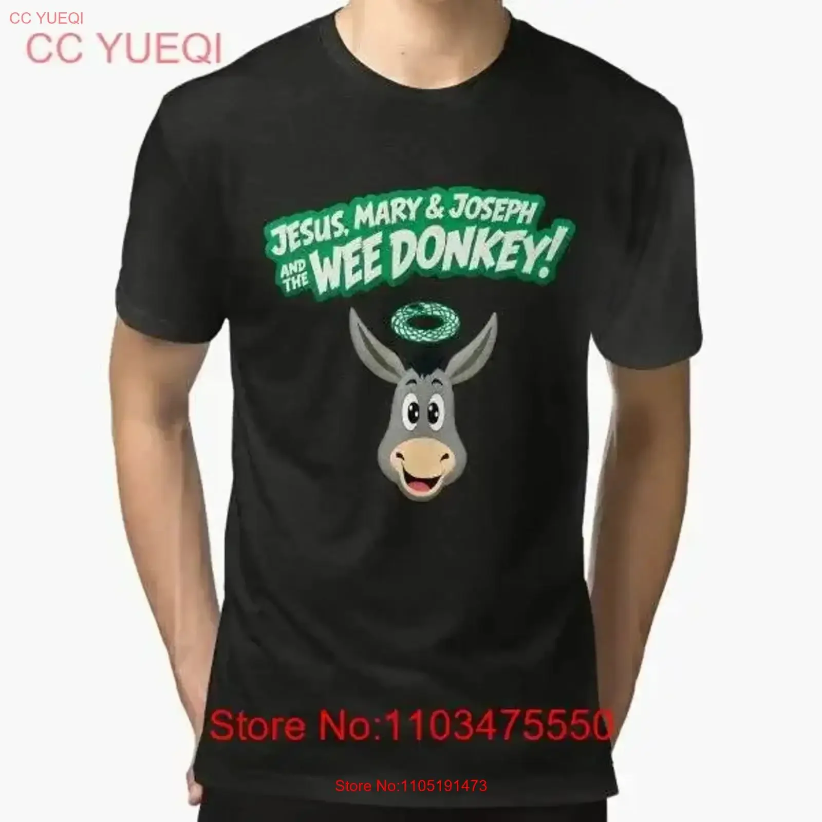 Jesus Mary and Joseph The Wee Donkey Best T Shirt vintage Washed graphic Casual Top For Everyday Wear Versatile fashion Stylish