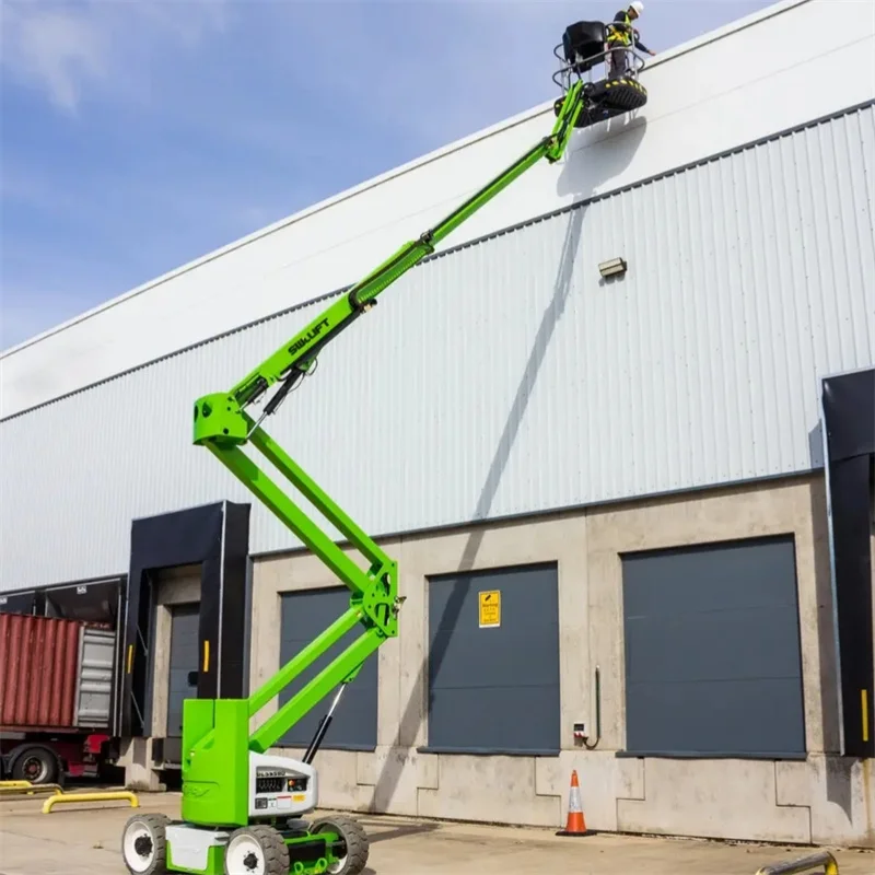 16m 20m Telescopic Cherry Picker Aerial Work Platform Diesel Towable Boom Lift For Tree Trimming For Retail Steel