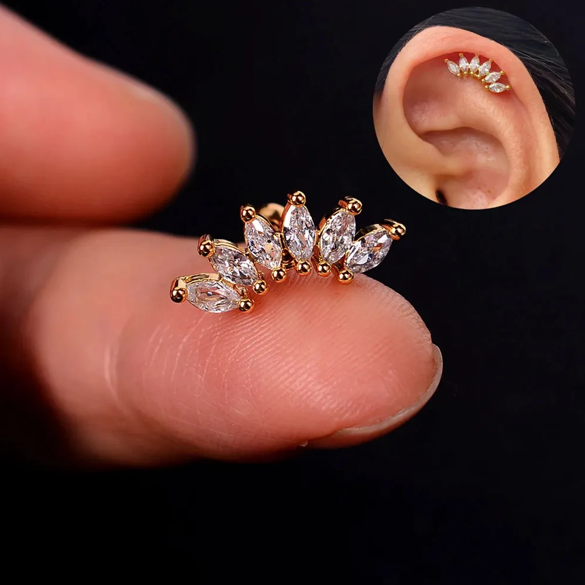 1pcs Simple Butterfly Zircon Stud Earrings For Women Girl Fashion Luxury Beautiful Crystal Small Earrings Weddings Party Jewelry