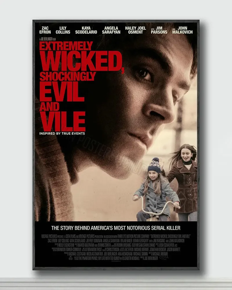 NJ289 Extremely Wicked, Shockingly Evil, and Vile Movie 1 Silk Posters and Prints wall art Art Poster Home Decor