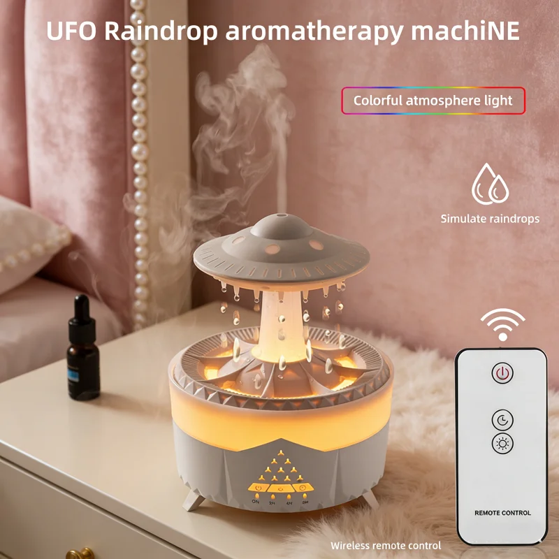 

Креативный аромадиффузор-спрей в форме НЛО, увлажнитель воздуха с эффектом водяного тумана, работает с эфирными маслами, разбрызгивает тонкий водяной туман