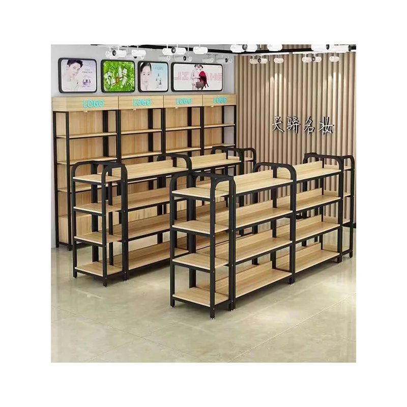 custom.Island Cabinet Supermarket Shelf Convenience Store Snack Display Cabinet Mother Store Cosmetics Display Stand Ra