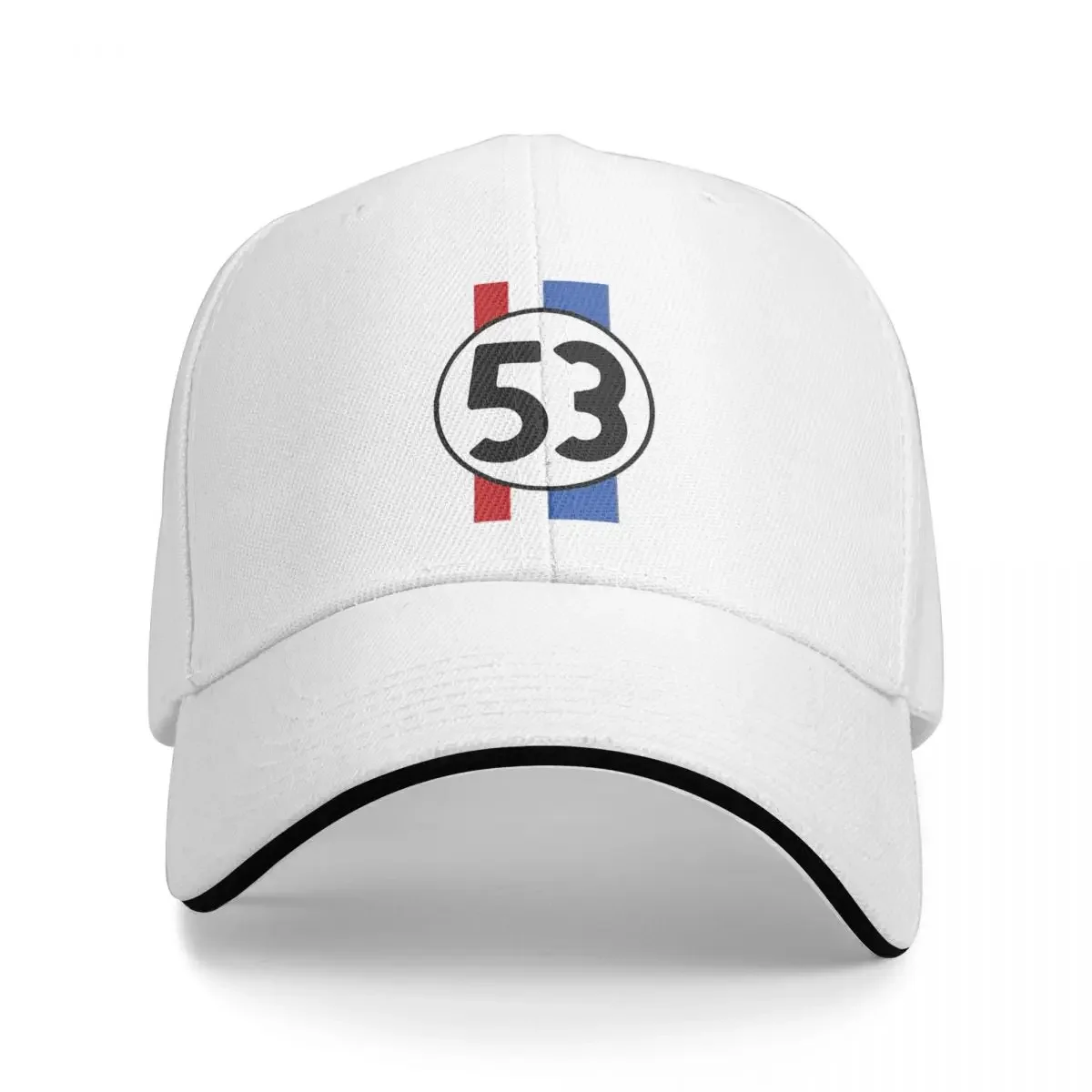 Herbie Stripes Cap Fashion Casual Baseball Caps Adjustable Hat Hip Hop Summer Unisex Baseball Hats Customizable Polychromatic