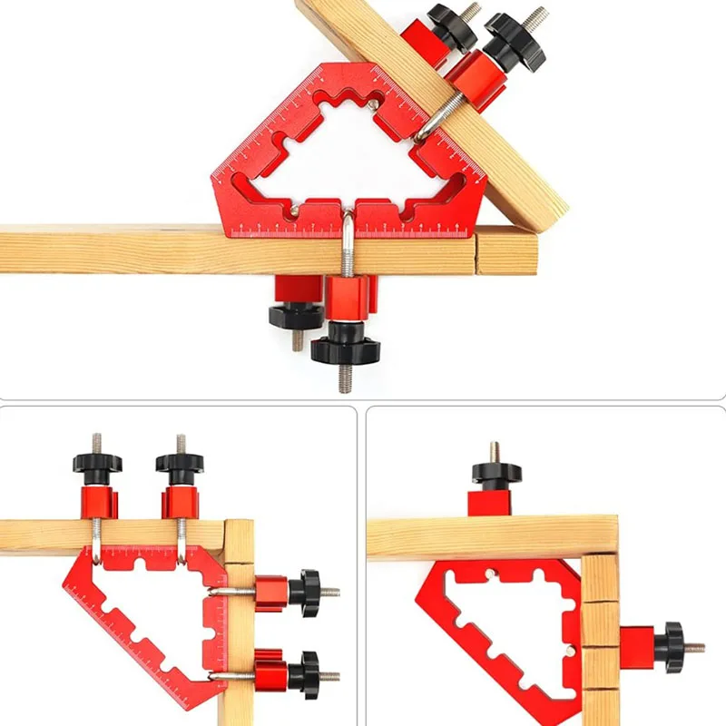 Right Angle Acute Angle Positioning Squares 2PCS for Woodworking Wood Clamps Carpenter Tools for Frame Cabinet
