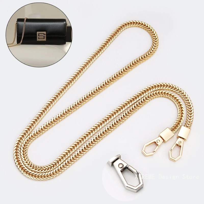 2024 Metal Alloy Bag Chains Women Shoulder Bag Straps 6mm Handbag Handle Chain Purse Chain Belt Replacement Bag Accessories