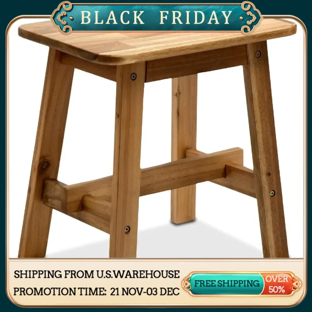 Rectangular Wood Stool, Small Bench Seat, Small End Table Stool; Bathroom Stool Wood; Plant Stool; Makeup Stool Bathroom