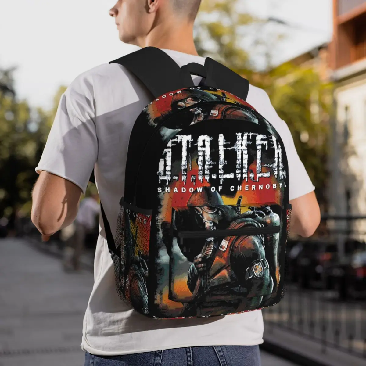 Stalker Shadow Of Chernobyl Backpack Student BookBag Children School Bag Laptop Shoulder Bags for Boys Girls