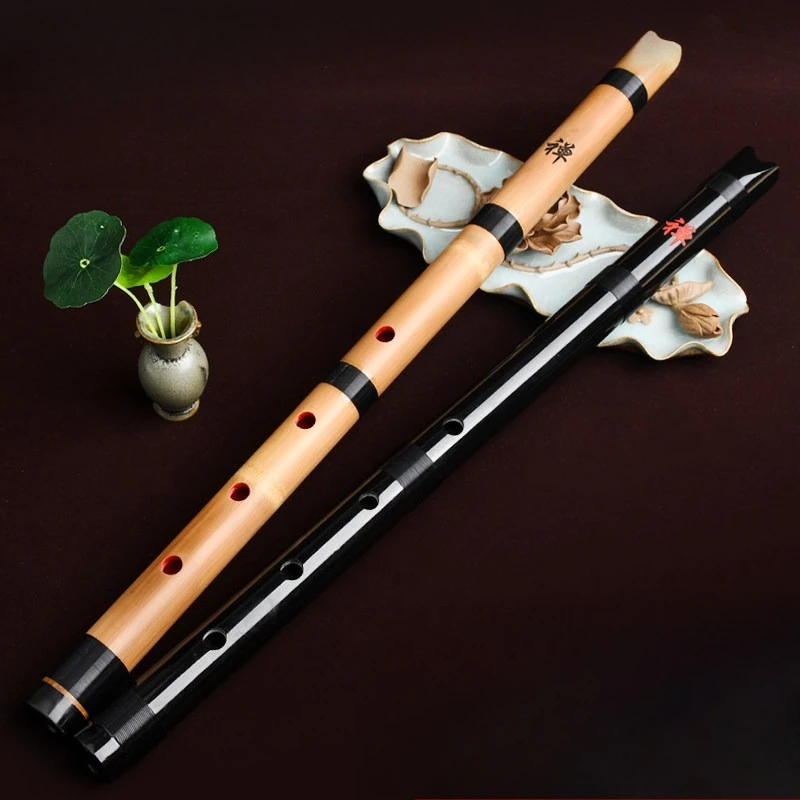 Flauta Shakuhachi de 5 Orificios, Flauta Tradicional Profesional de Bambú, Instrumento de Viento para Principiantes Adultos, Flautas de Soplado Vertical