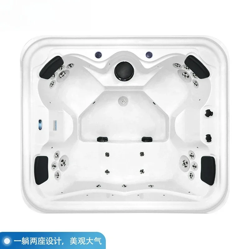 Villa garden outdoor massage pool, smart surfing health acrylic SPA large thermostatic bathtub