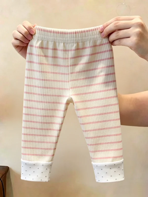 Girls Stripe Loose Straight Leg Pants Autumn Soft Comfortable Casual Long Trousers Versatile Commute Sweatpants for Children