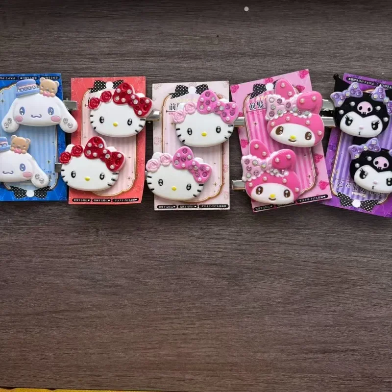 Cartoon-style Hairpin Hello Kitt A Small and Cute Hairpin for Long Hair. Hair Accessory That Is Simple and Fashionable.